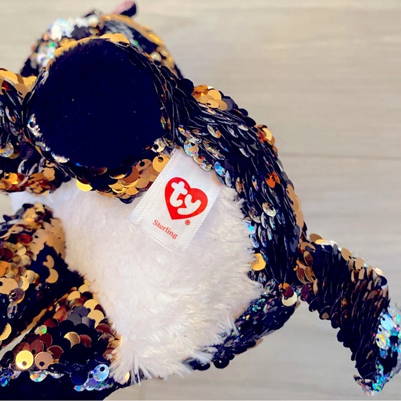 NWOT TY Sterling Leopard Flippable - Picture 5 of 7